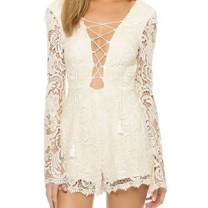 Jetset Diaries Pisa Romper Size Small Ivory